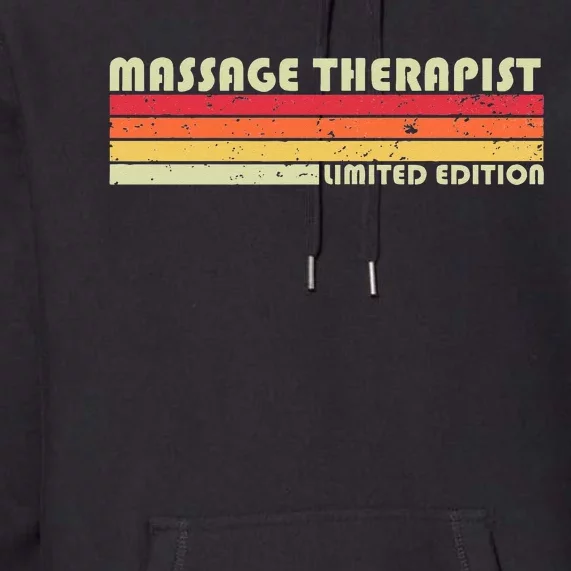 MASSAGE THERAPIST Funny Job Title Profession Birthday Worker Premium Hoodie