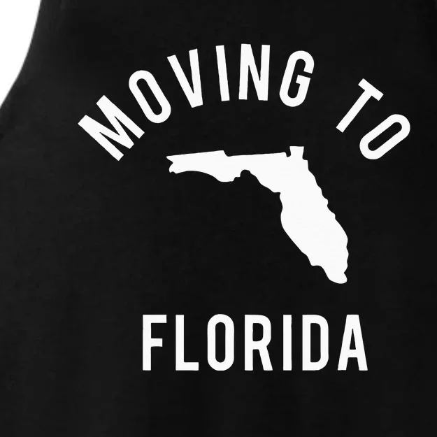 Moving To Florida and Leaving California Design With State Ladies Tri-Blend Wicking Tank