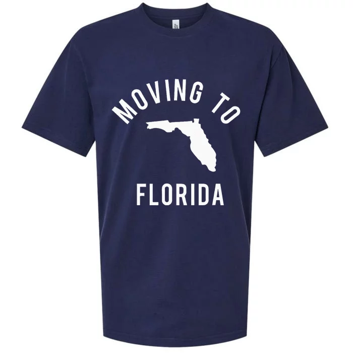 Moving To Florida and Leaving California Design With State Sueded Cloud Jersey T-Shirt