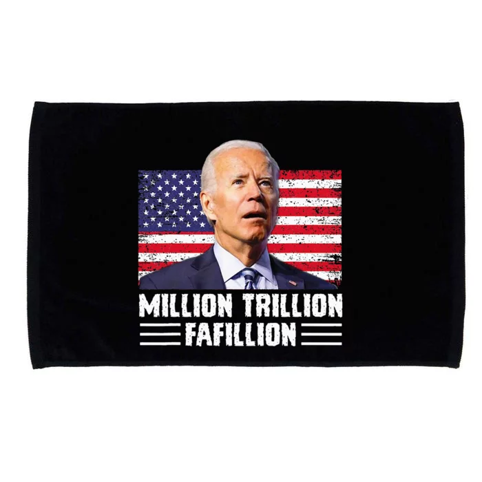 Million Trillion Fafillion Confused Biden Trump Debates 2024 Microfiber Hand Towel