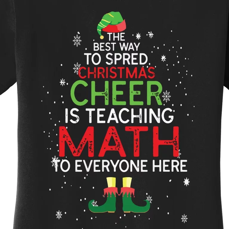 Math Teacher Funny Quote Christmas Women's T-Shirt