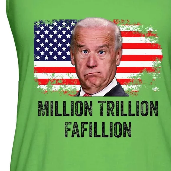 Million Trillion Fafillion Confused Biden Trump Debates 2024 Ladies Essential Flowy Tank