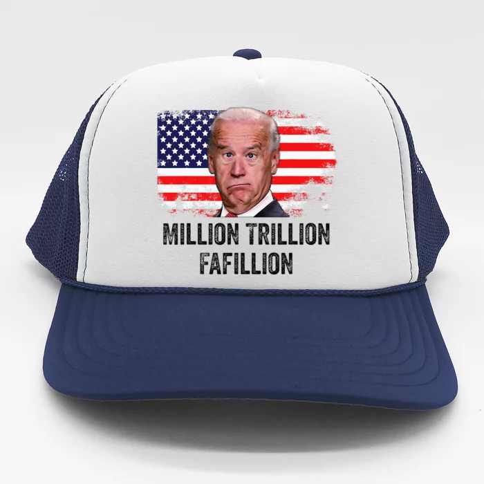 Million Trillion Fafillion Confused Biden Trump Debates 2024 Trucker Hat