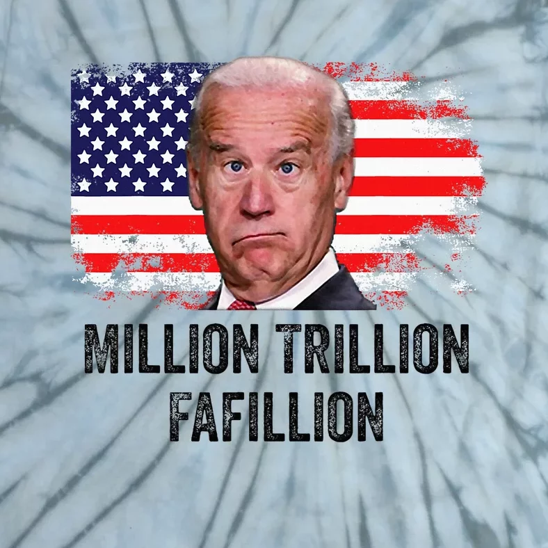 Million Trillion Fafillion Confused Biden Trump Debates 2024 Tie-Dye T-Shirt