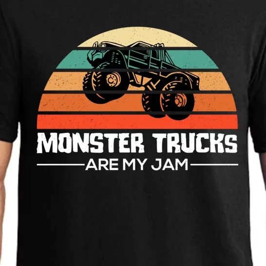 Monster Truck Funny Gift Monster Trucks Are My Jam Gift Pajama Set