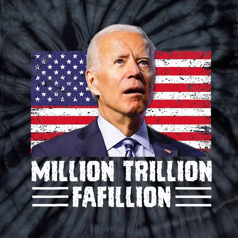 Million Trillion Fafillion Confused Biden Trump Debates 2024 Tie-Dye T-Shirt