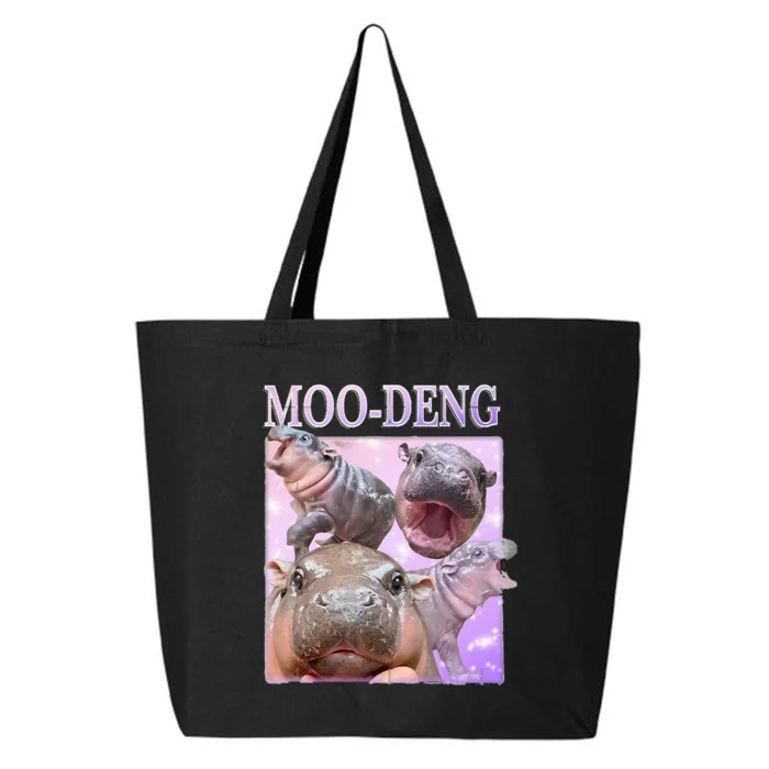 Moodeng The Famous Baby Pigmy Hippo Moodeng 25L Jumbo Tote