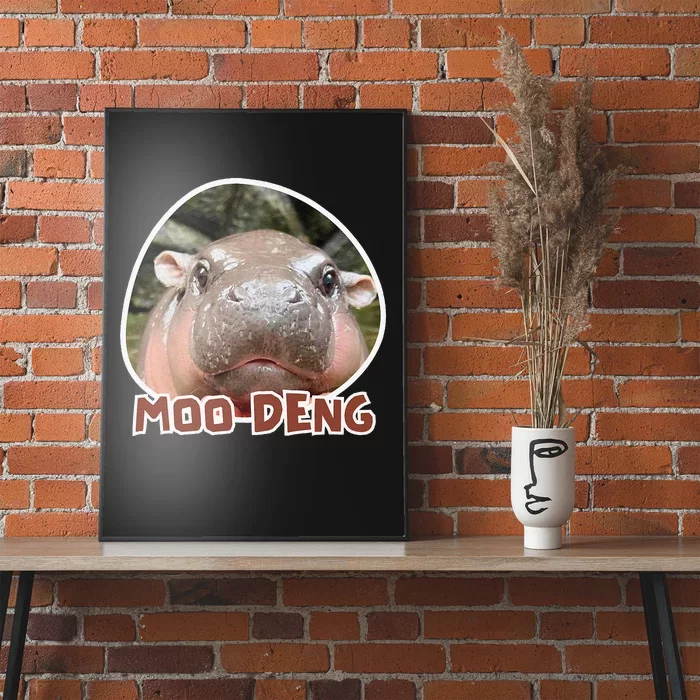 Moodeng The Famous Cute Baby Pigmy Hippo In Thailand Gift Poster