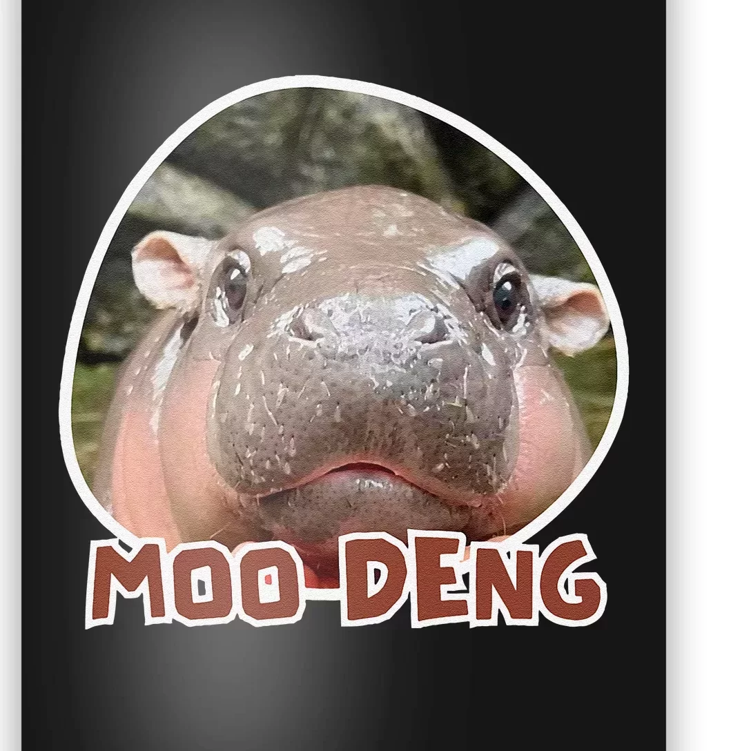 Moodeng The Famous Cute Baby Pigmy Hippo In Thailand Gift Poster