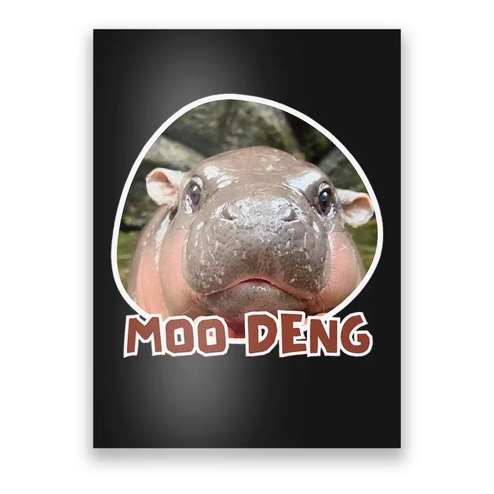 Moodeng The Famous Cute Baby Pigmy Hippo In Thailand Gift Poster