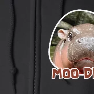 Moodeng The Famous Cute Baby Pigmy Hippo In Thailand Gift Full Zip Hoodie