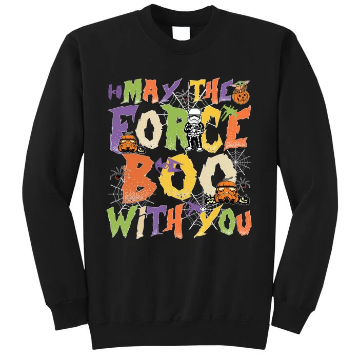 May The Force Boo With You Star Movie Wars Halloween Star Movie Wars Hal Sweatshirt