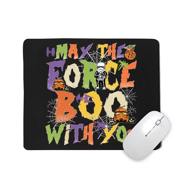 May The Force Boo With You Star Movie Wars Halloween Star Movie Wars Hal Mousepad