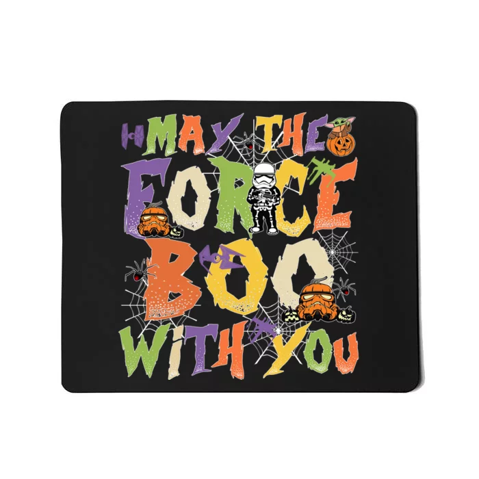 May The Force Boo With You Star Movie Wars Halloween Star Movie Wars Hal Mousepad