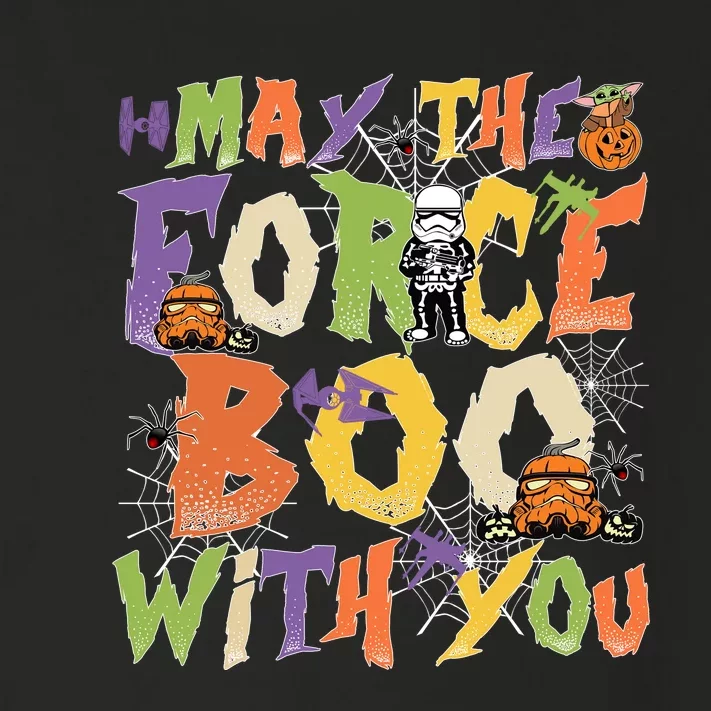 May The Force Boo With You Star Movie Wars Halloween Star Movie Wars Hal Toddler Long Sleeve Shirt