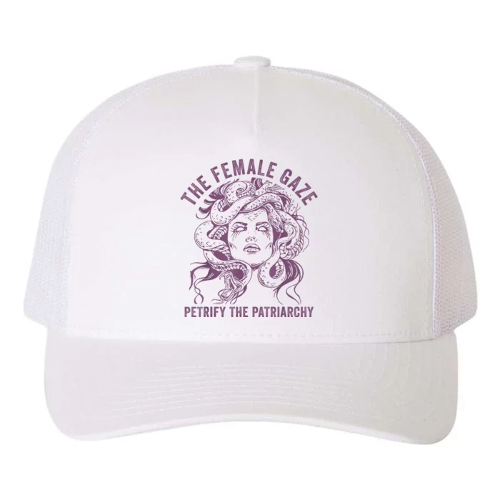 Medusa The Female Gaze Petrify The Patriarchy Yupoong Adult 5-Panel Trucker Hat