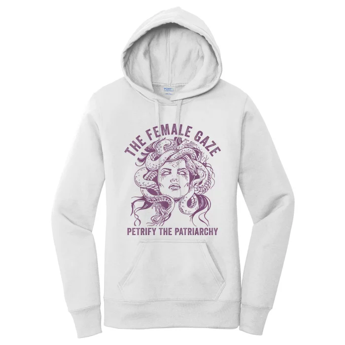 Medusa The Female Gaze Petrify The Patriarchy Women's Pullover Hoodie