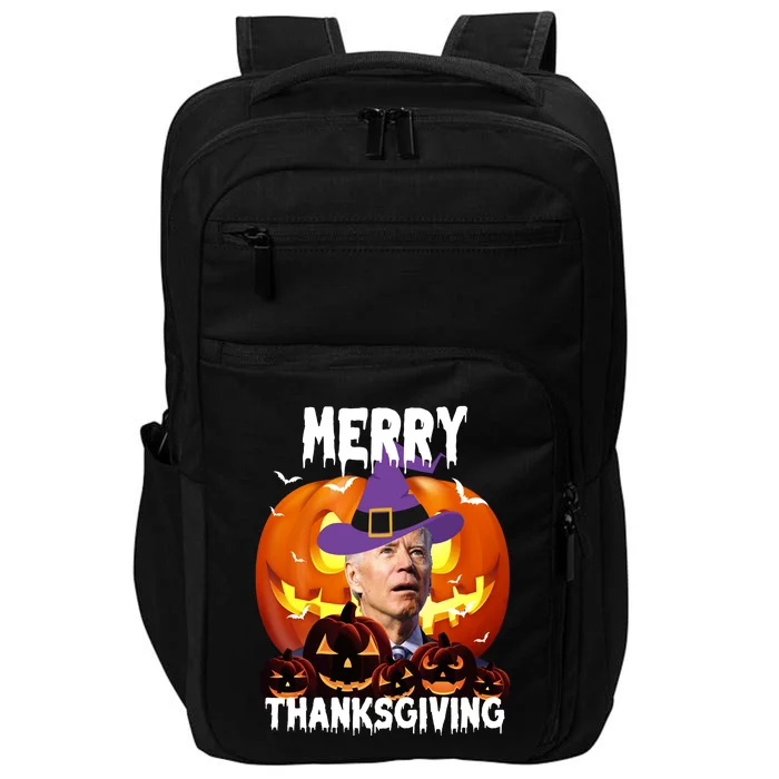 Merry Thanksgiving Funny Joe Biden Halloween Impact Tech Backpack