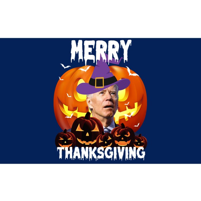 Merry Thanksgiving Funny Joe Biden Halloween Bumper Sticker