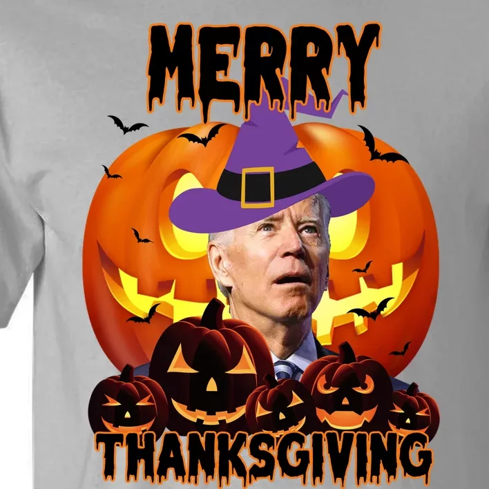 Merry Thanksgiving Funny Joe Biden Halloween Tall T-Shirt