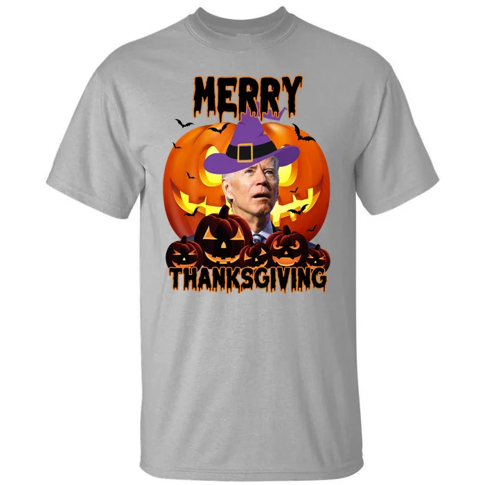 Merry Thanksgiving Funny Joe Biden Halloween Tall T-Shirt