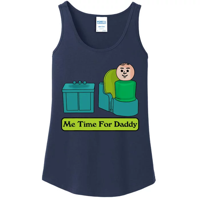 Me Time For Daddy Ladies Essential Tank