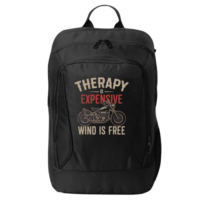 Motorcycle Therapy Funny City Backpack