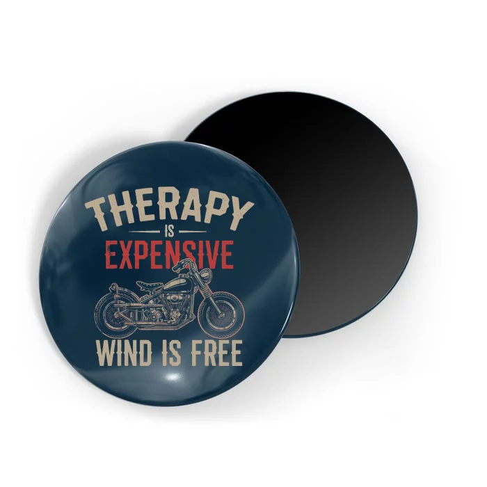 Motorcycle Therapy Funny Magnet