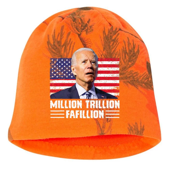 Million Trillion Fafillion Confused Biden Trump Debates 2024 Kati - Camo Knit Beanie