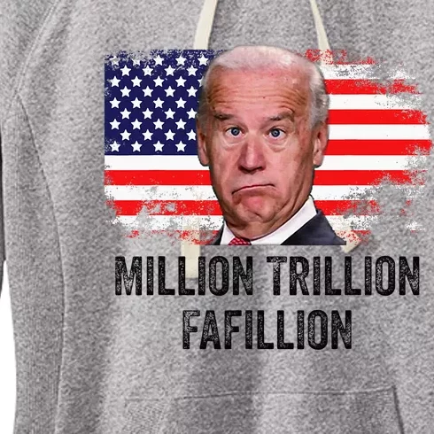 Million Trillion Fafillion Confused Biden Trump Debates 2024 Women's Fleece Hoodie