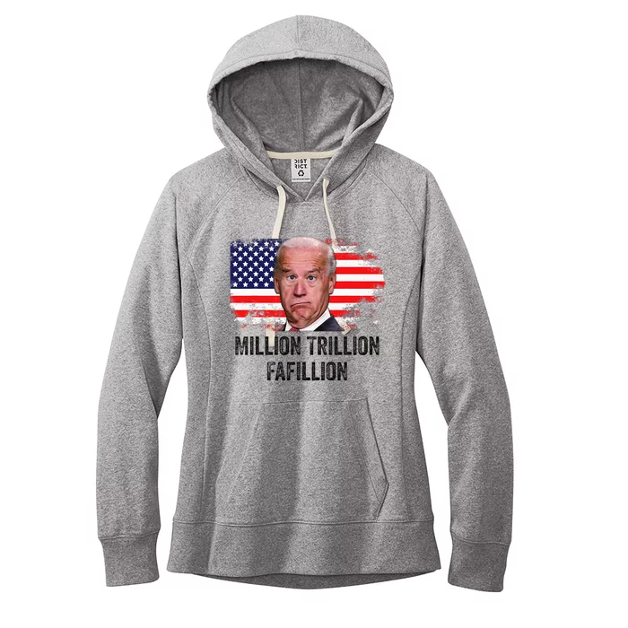 Million Trillion Fafillion Confused Biden Trump Debates 2024 Women's Fleece Hoodie