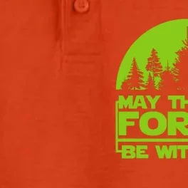 May The Forest Be With You Dry Zone Grid Performance Polo