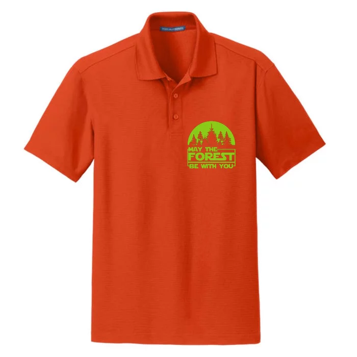 May The Forest Be With You Dry Zone Grid Performance Polo