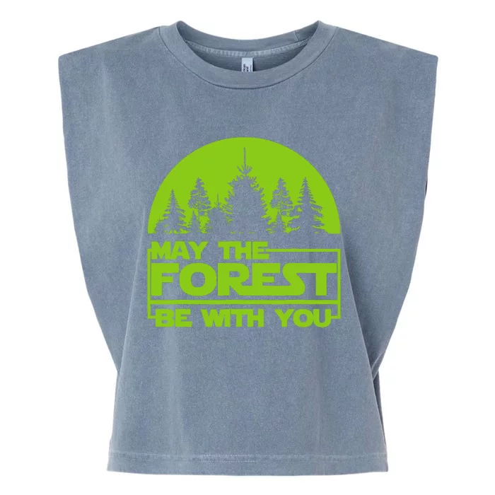 May The Forest Be With You Garment-Dyed Women's Muscle Tee