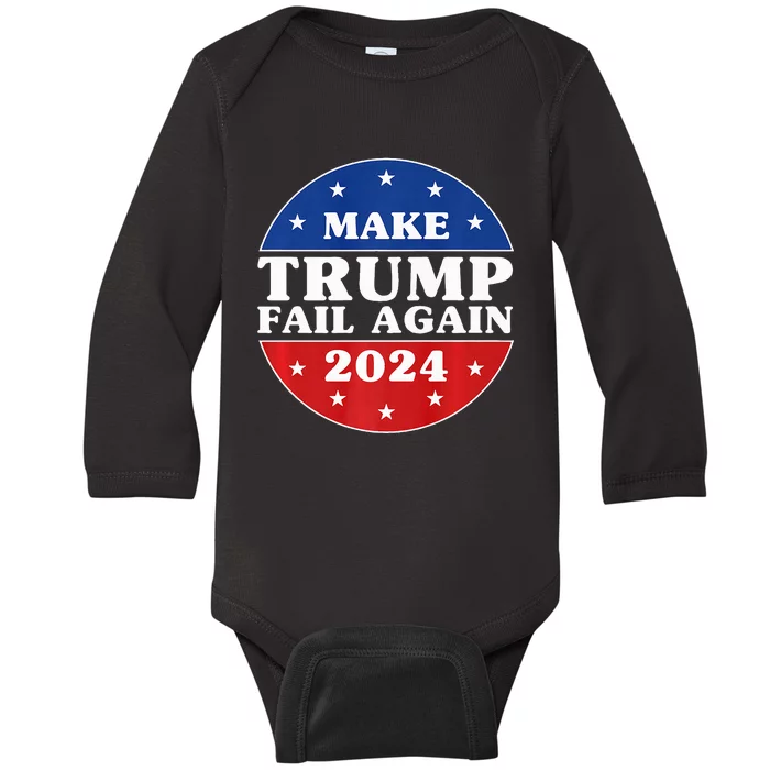 Make Trump Fail Again Election 2024 Premium Baby Long Sleeve Bodysuit