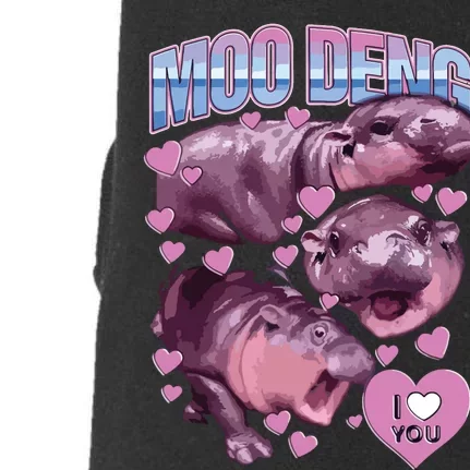 Moodeng The Famous Baby Pigmy Hippo Moodeng Doggie 3-End Fleece Hoodie