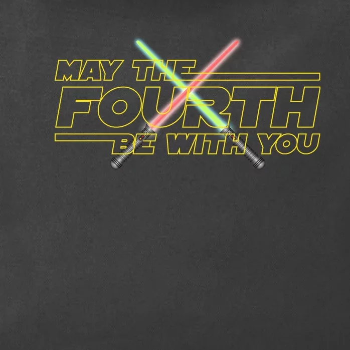 May The Fourth Be With You Funny Zip Tote Bag