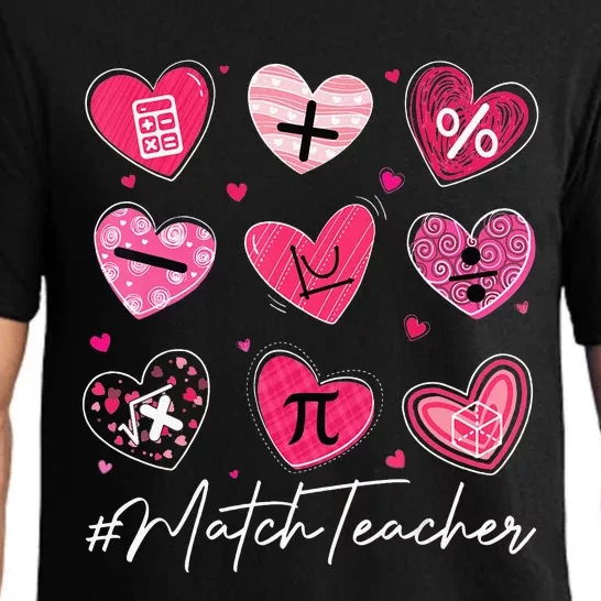 Math Teacher funny valentine's Day Pi Math Lover Pajama Set