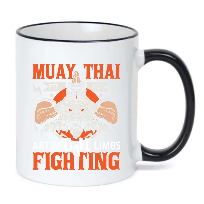 Muay Thai Fighting Mma Thai Boxing Mixed Martial Arts Gift Black Color Changing Mug