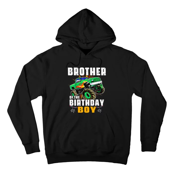 Monster Truck Family Matching Brother Of The Birthday Boy Hoodie