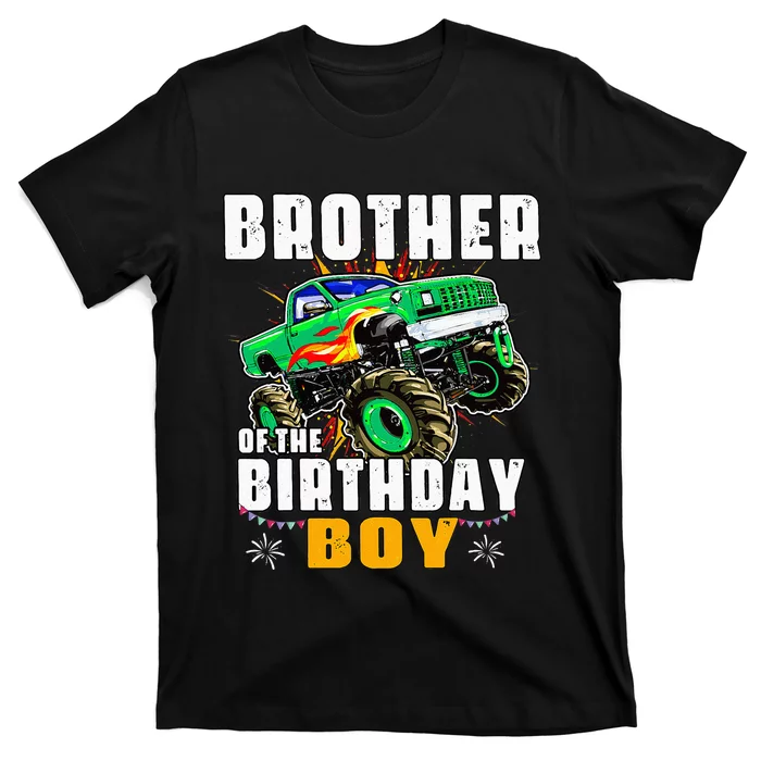 Monster Truck Family Matching Brother Of The Birthday Boy T-Shirt