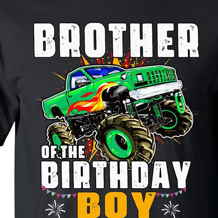 Monster Truck Family Matching Brother Of The Birthday Boy Tall T-Shirt