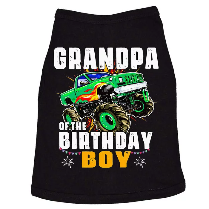 Monster Truck Family Matching Grandpa Of The Birthday Boy Doggie Tank