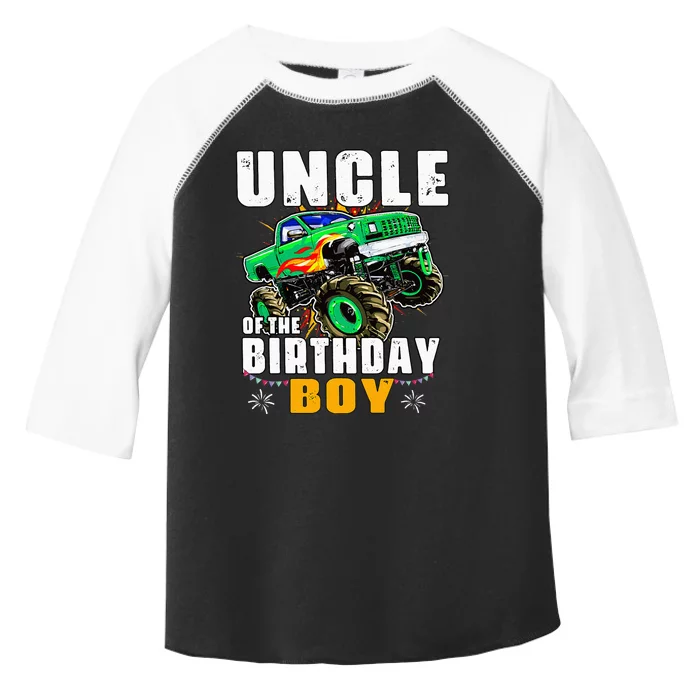 Monster Truck Family Matching Uncle Of The Birthday Boy Toddler Fine Jersey T-Shirt