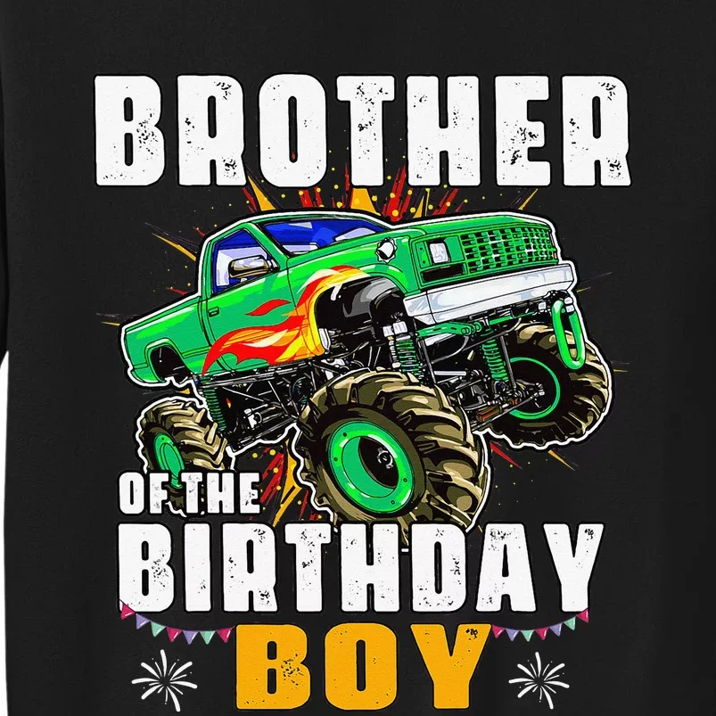 monster truck family matching brother of the birthday Sweatshirt