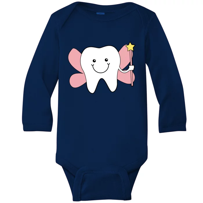 Milk Tooth Fairy Cool Play School Costume Gift Baby Long Sleeve Bodysuit