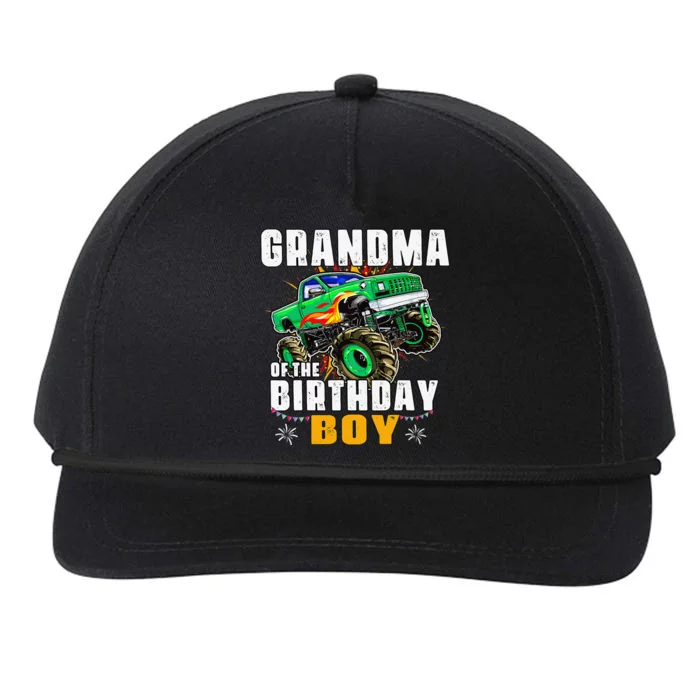 monster truck family matching grandma of the birthday Snapback Five-Panel Rope Hat