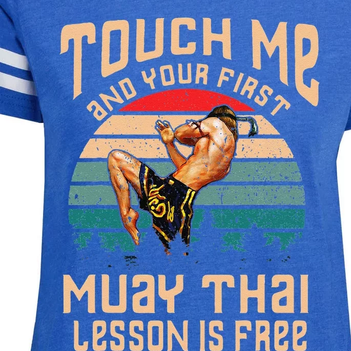 Muay Thai Funny Quote Kickboxing Thailand Boxing Enza Ladies Jersey Football T-Shirt