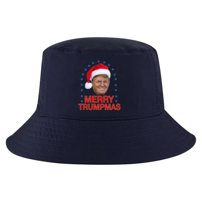 Merry Trumpmas Funny Trump Santa Christmas Design Funny Gift Cool Comfort Performance Bucket Hat