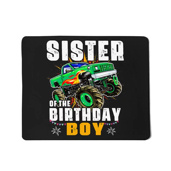 monster truck family matching sister of the birthday Mousepad